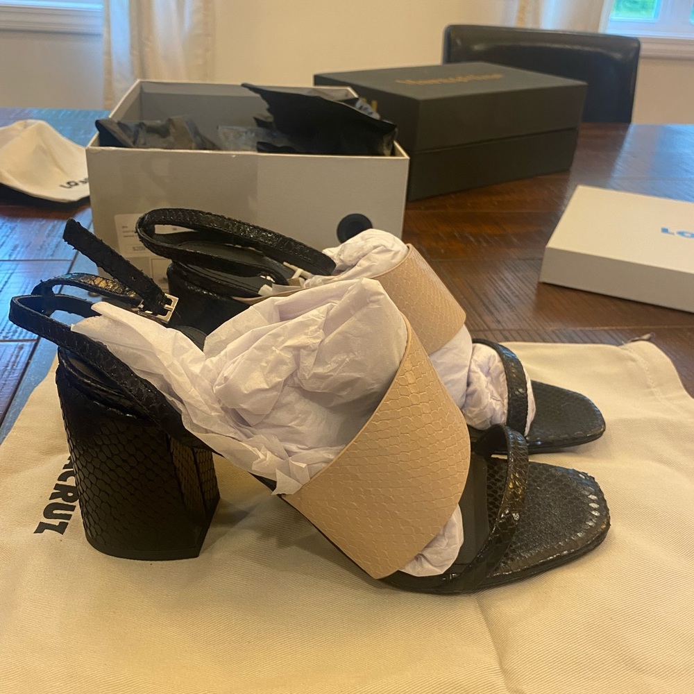 Lola Cruz block heels